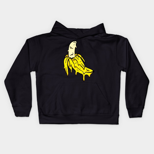 Melt banana Kids Hoodie by Schioto